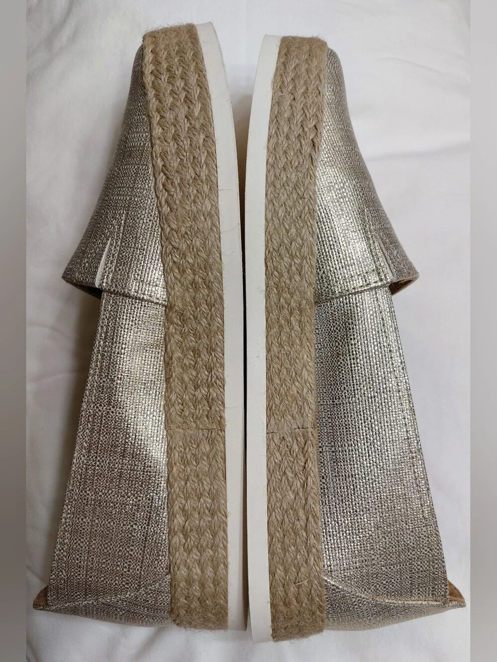 Giani Bernini Gold Metallic Slip-On Espadrilles